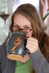 Huge 28oz Slate Blue Monster Mug 