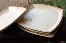 Square Dinner Plate in Sunburst