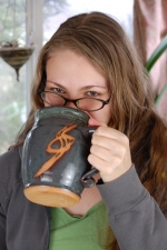 Huge 28oz Slate Blue Monster Mug 
