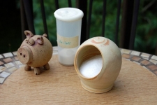 Salt Pig or Salt Keep in Sunburst