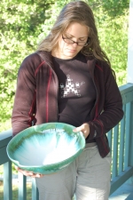 Monster Serving Bowl or Mixing Bowl in Turquoise
