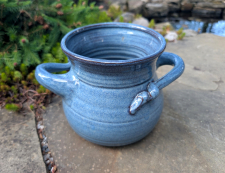 Slate Blue Utensil Holder -  Handmade to Order