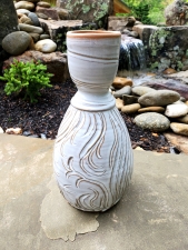 Huge Carved Vase in Shale- IN STOCK and Ready to Ship