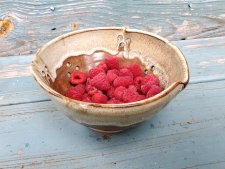 Berry Bowl Colander in Brownstone - Handmade to Order
