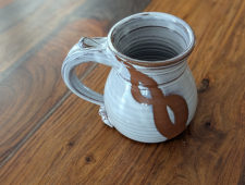 Shale Mug with Rust Chain - Handmade to Order