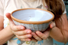 Ridged Soup Bowl in Shale - Handmade to Order
