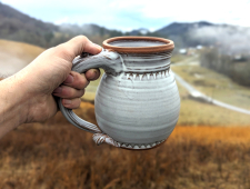 Huge Peaked Monster Mug in Shale - Handmade to Order