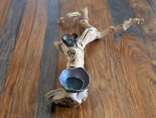 Candelabra Centerpiece; Grapevine with Ceramic Candle Holders- In Stock and Ready to Ship