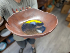 Glass Bottom Serving Bowl- In Stock and Ready to Ship!