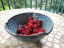 Berry Bowl Colander in Slate Blue - Handmade to Or...